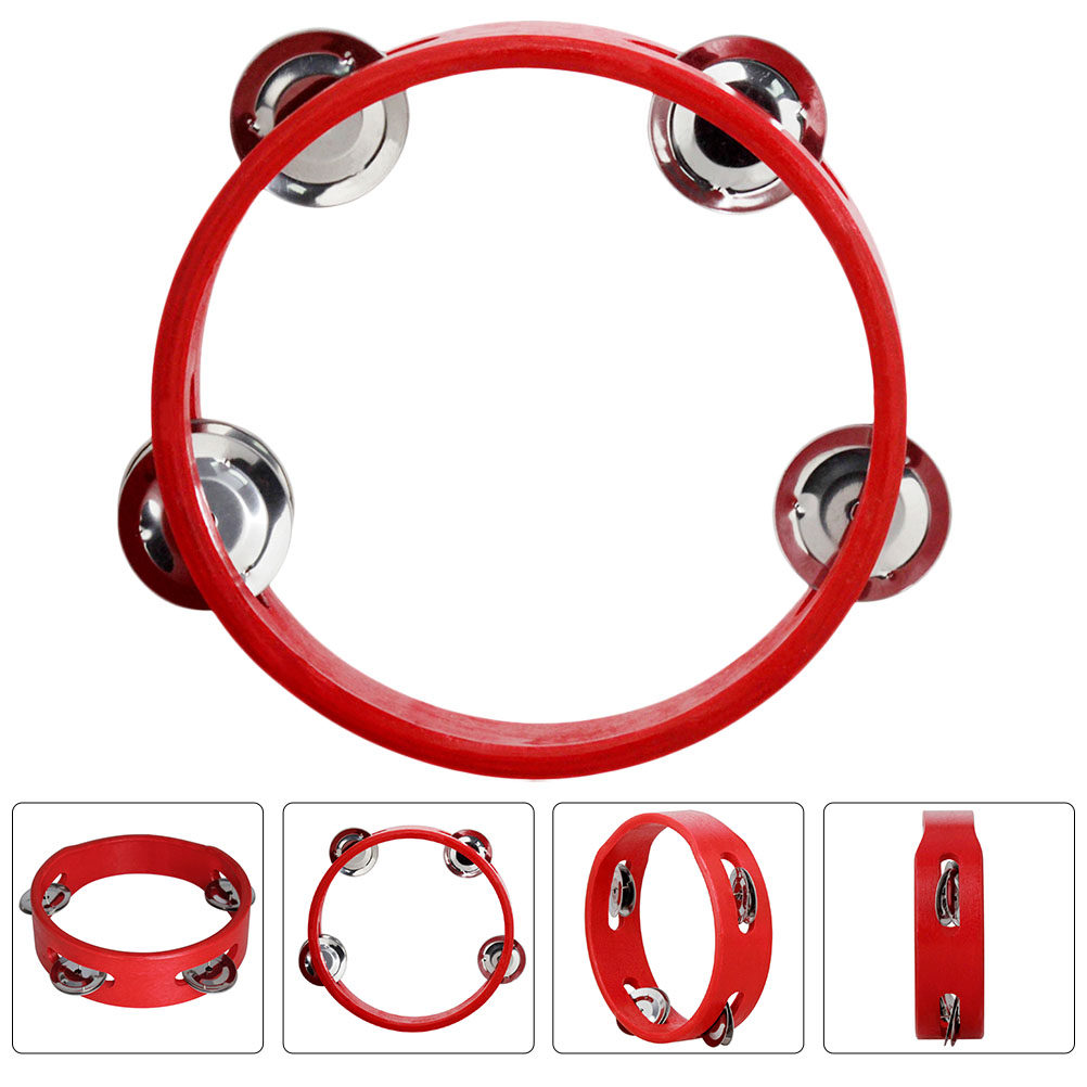 Kids Education Bell - Pandereta de Madera Premium para Niños,