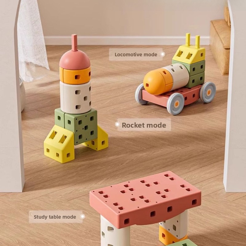 Kids Education Fun - Coche de bloques de construcción grande