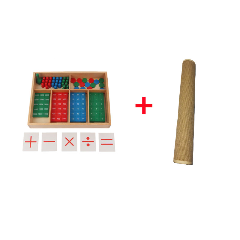 Kids Education Tools - Juego de sellos de matemáticas Montessori