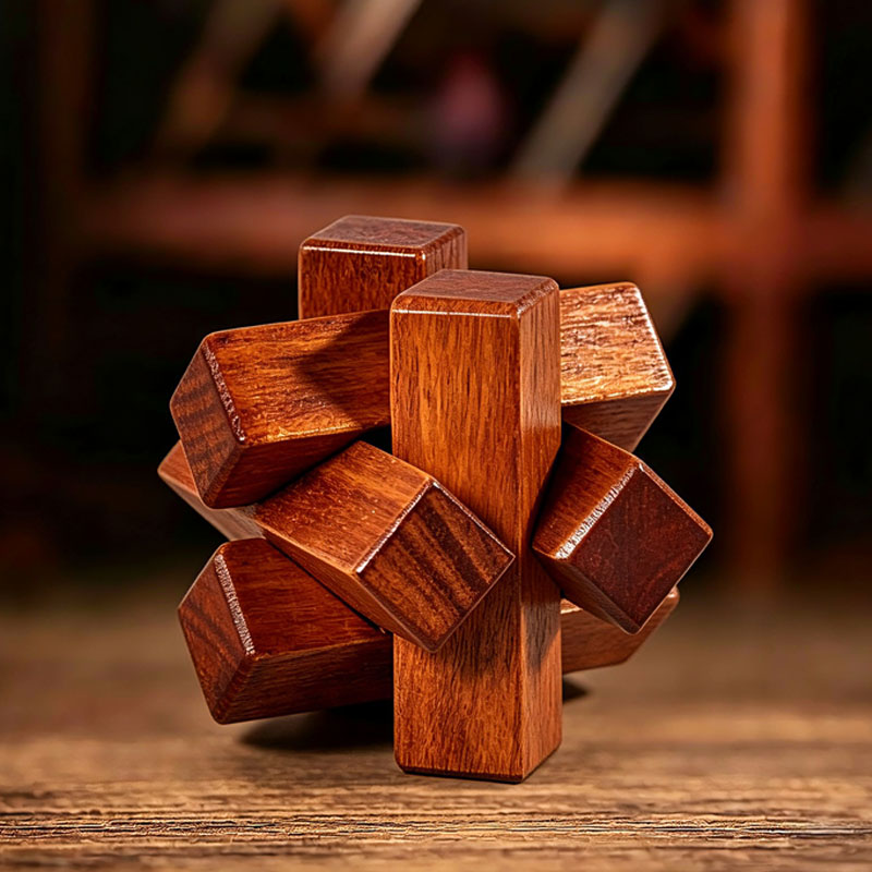 Kids Education Fun - Rompecabezas de madera con nudos, entrenamiento