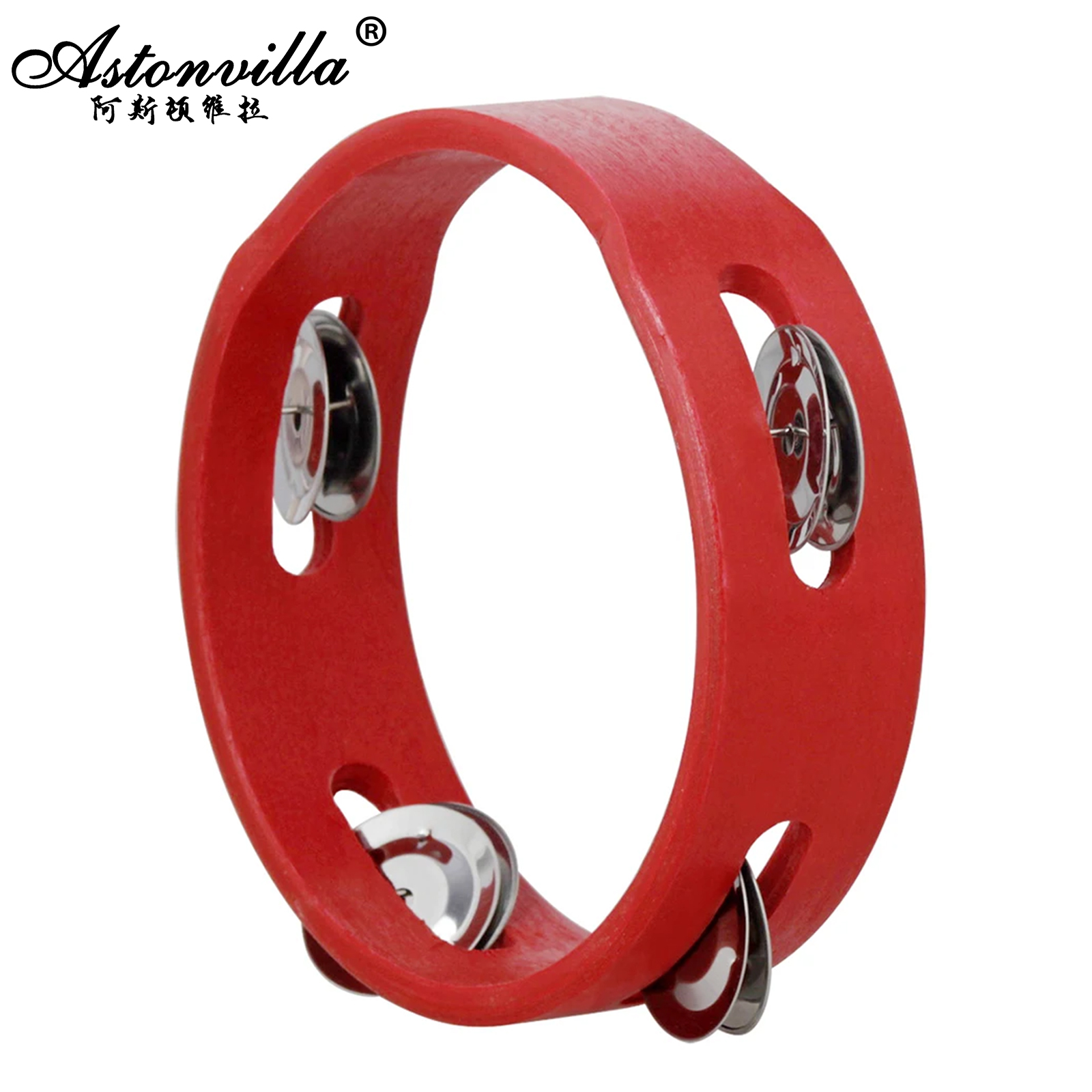 Kids Education Bell - Campana de mano roja de 6