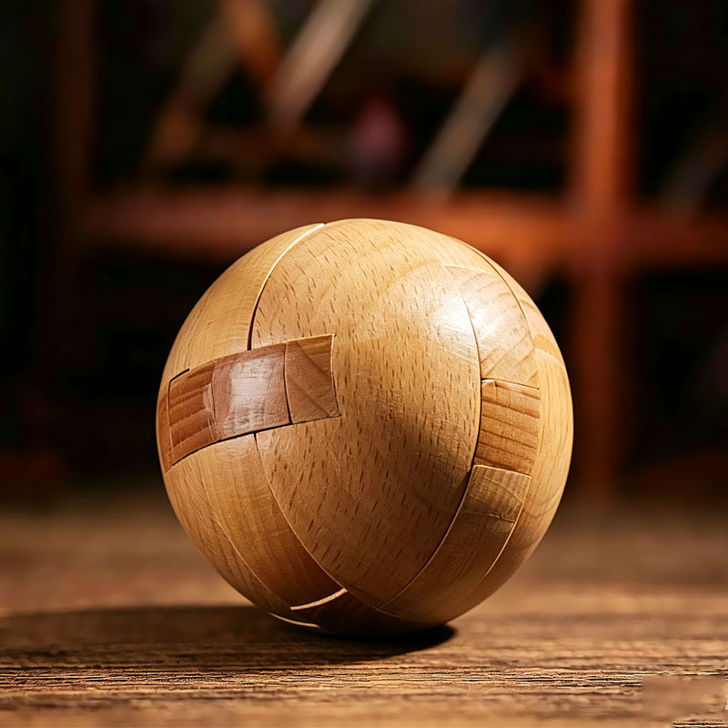 Brain Teaser Cube - Rompecabezas Clásico de Madera, Juego de