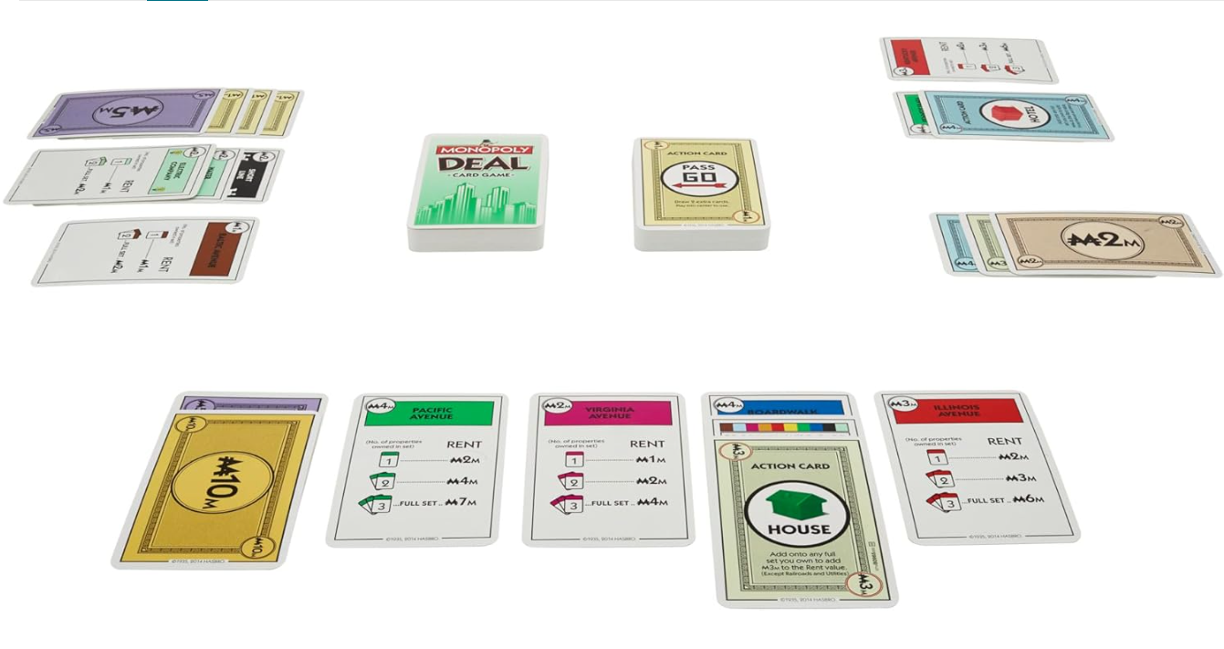 Juego de Cartas Monopoly Deal  - Hasbro Game Monopoly reseña y precio