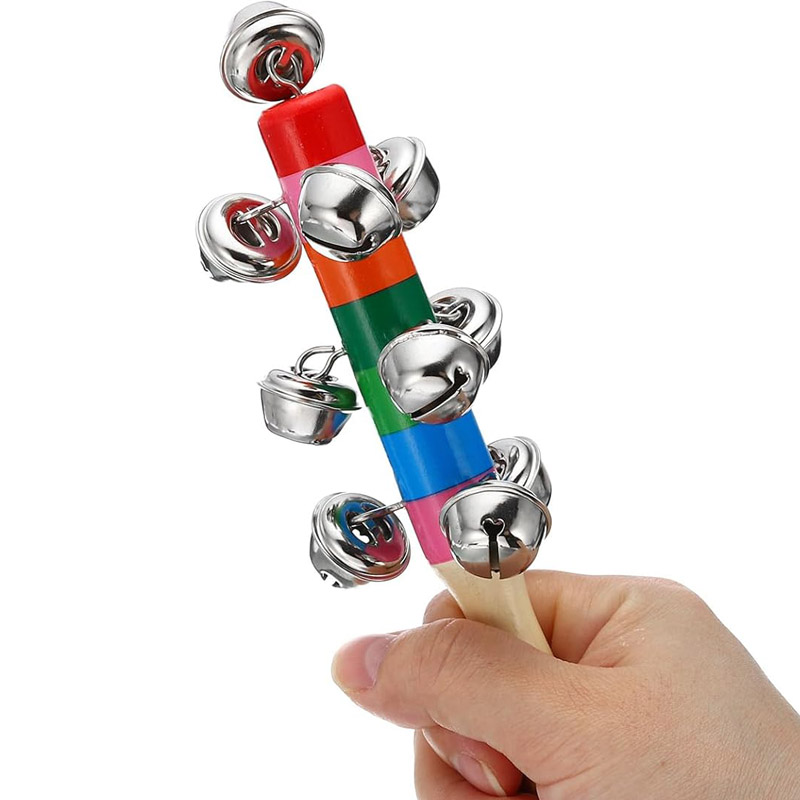 Cascabeles de mano de madera p - Kids Education Bell reseña y precio