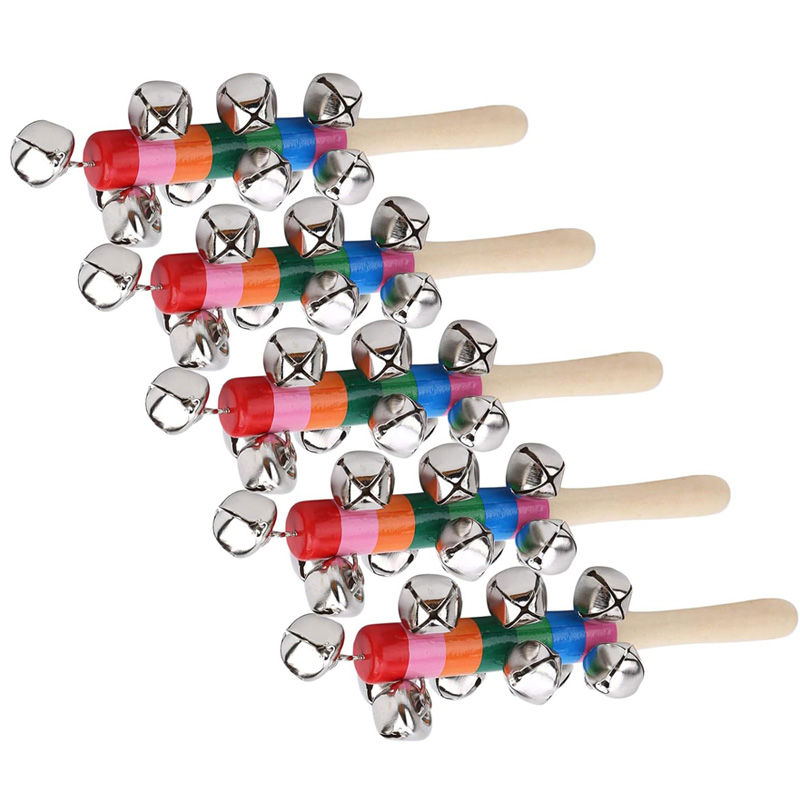 Cascabeles de mano de madera p - Kids Education Bell reseña y precio