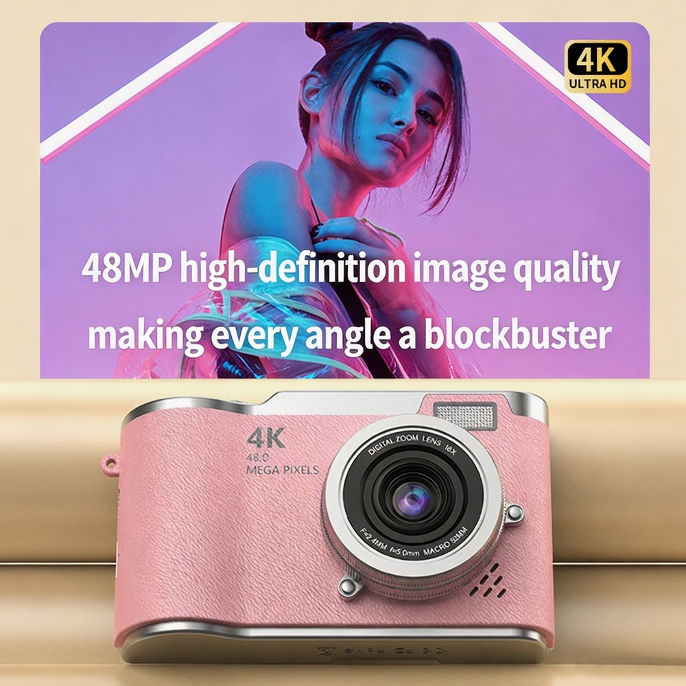 Cámara digital portátil 4K CCD - Kids Education News reseña y precio