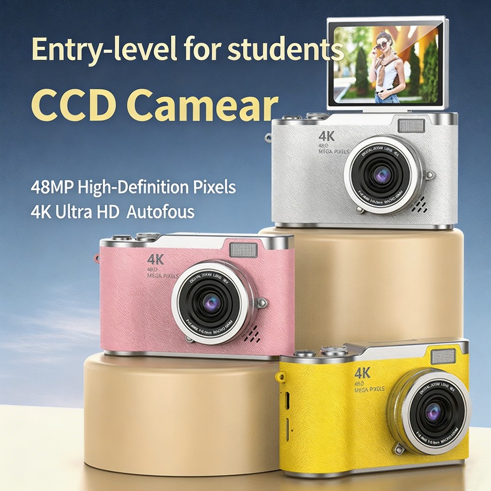 Cámara digital portátil 4K CCD - Kids Education News reseña y precio