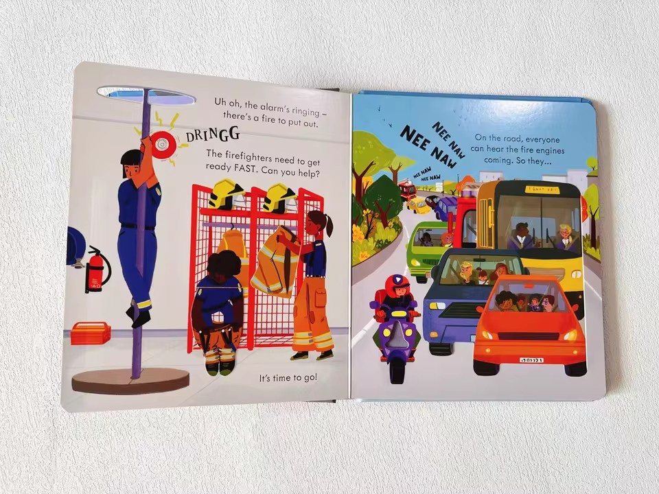 Usborne Peep Inside How A Fire - Kids Education Book reseña y precio