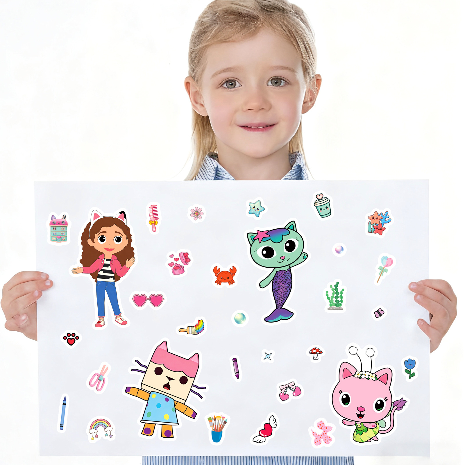 8/16 Hojas de Pegatinas de Rom - Educational Cartoon For Kids reseña y precio