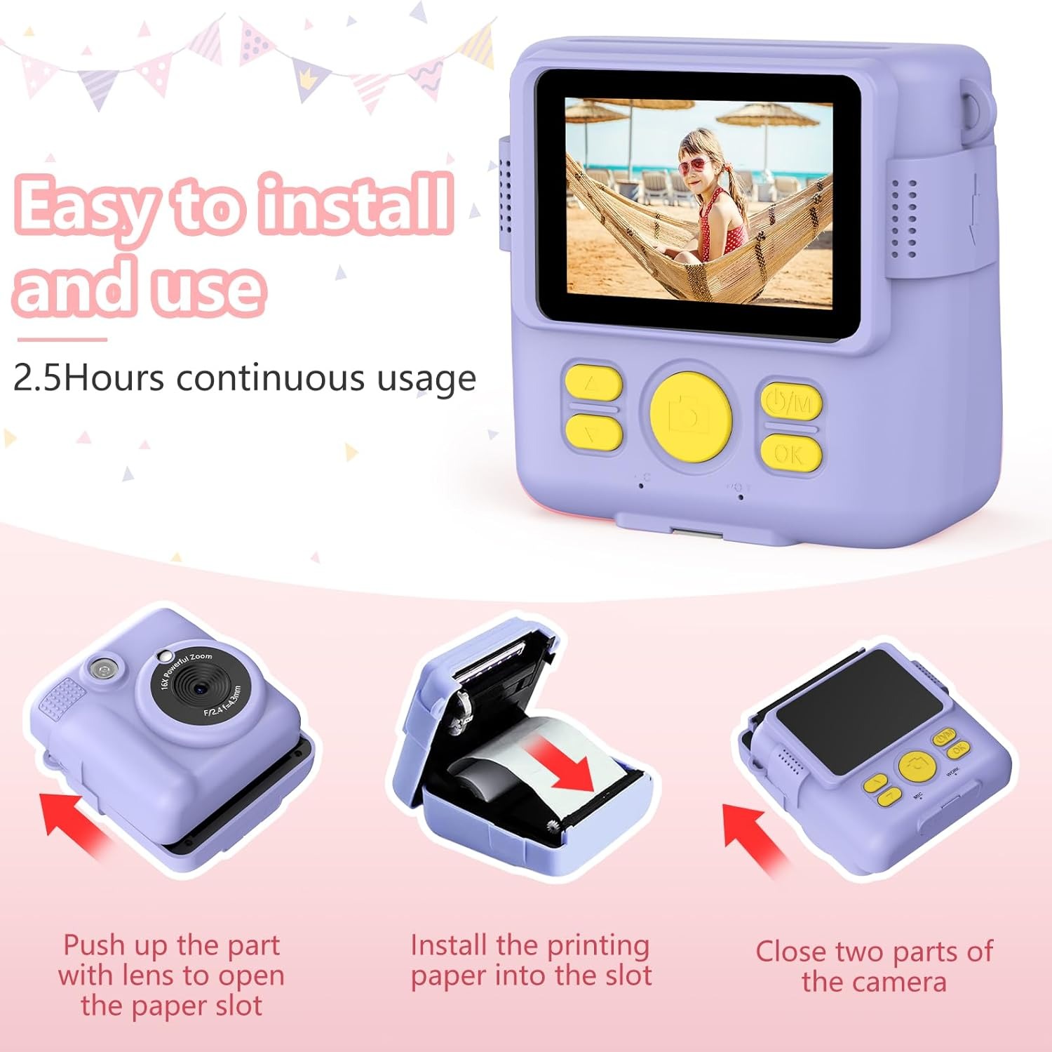 InstantPrint-cámara Digital pa - Kids Education News reseña y precio