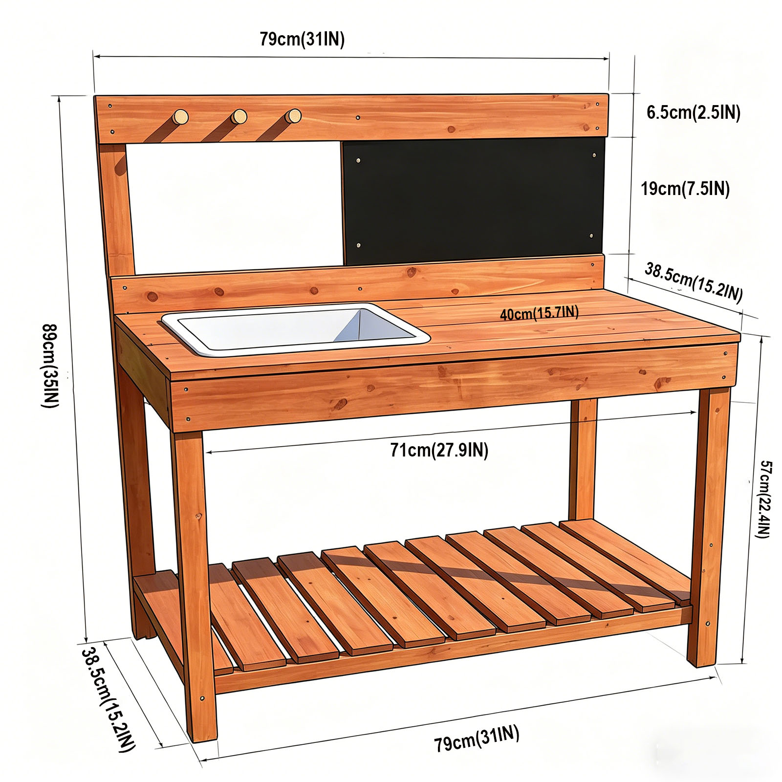 Mesas de Jardinería de Madera  - Kids Education Tools reseña y precio