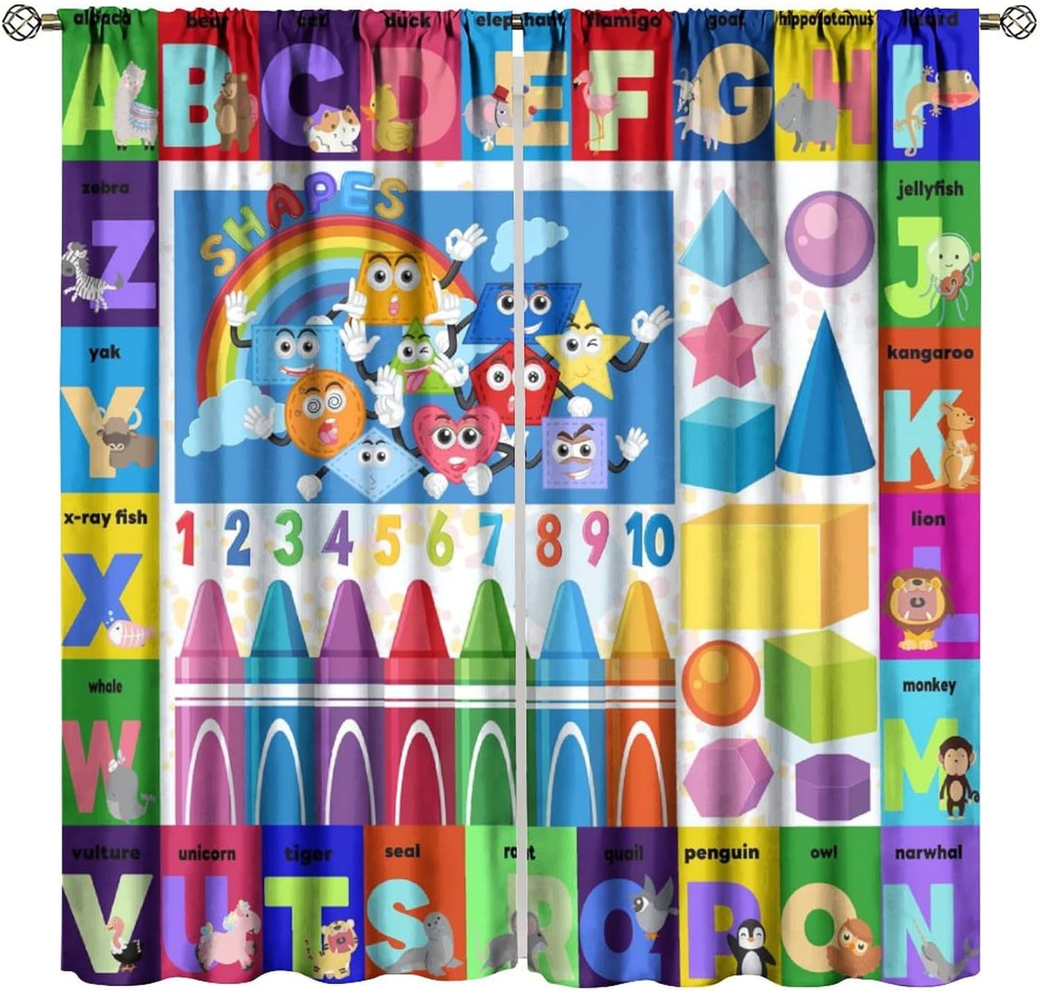 Cortinas educativas ABC colori - Kids Education Youtube reseña y precio