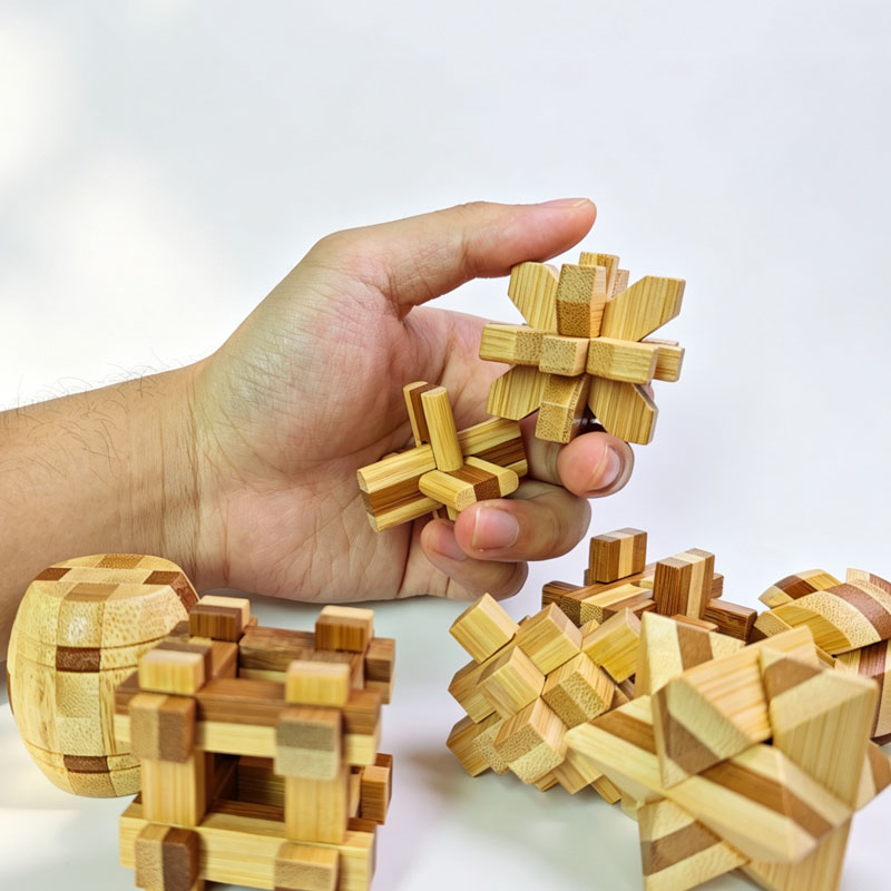 NUEVO Rompecabezas de Bambú Lu - Brain Teaser Cube reseña y precio