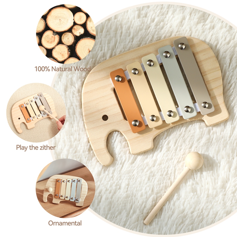 Xilófono Multicolor de madera  - Kids Education Bell reseña y precio