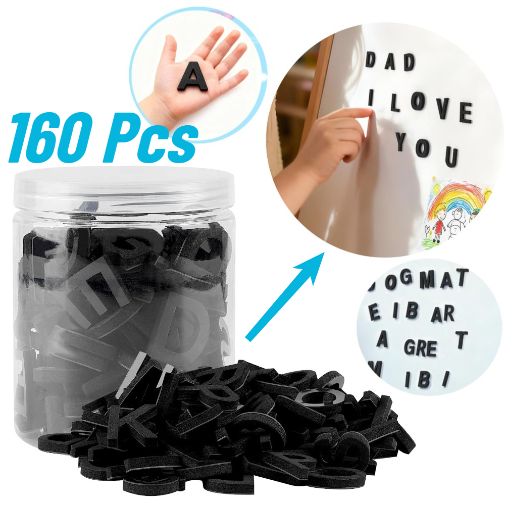 160 Uds. Letras del alfabeto E - Magnetic Letter Board reseña y precio