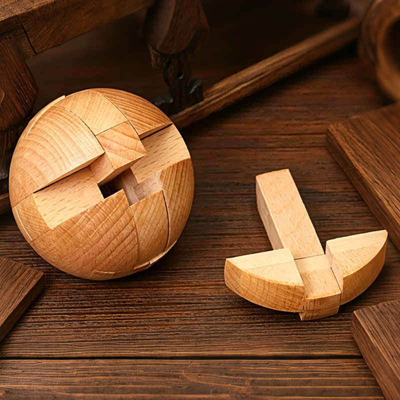 Rompecabezas Clásico de Madera - Brain Teaser Cube reseña y precio
