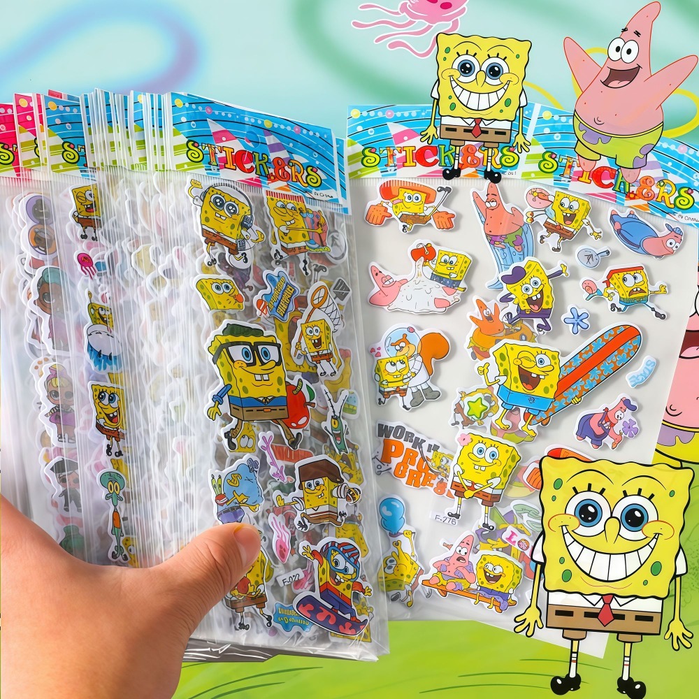 Paquete de 12 Pegatinas 3D de  - Educational Cartoon For Kids reseña y precio