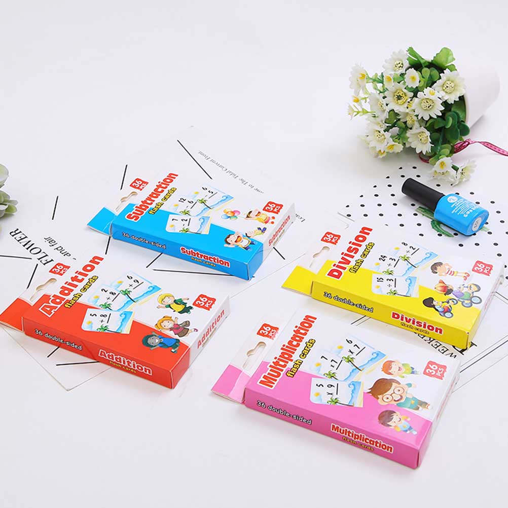 4 cajas de tarjetas de estudio - Kids Education Tools reseña y precio