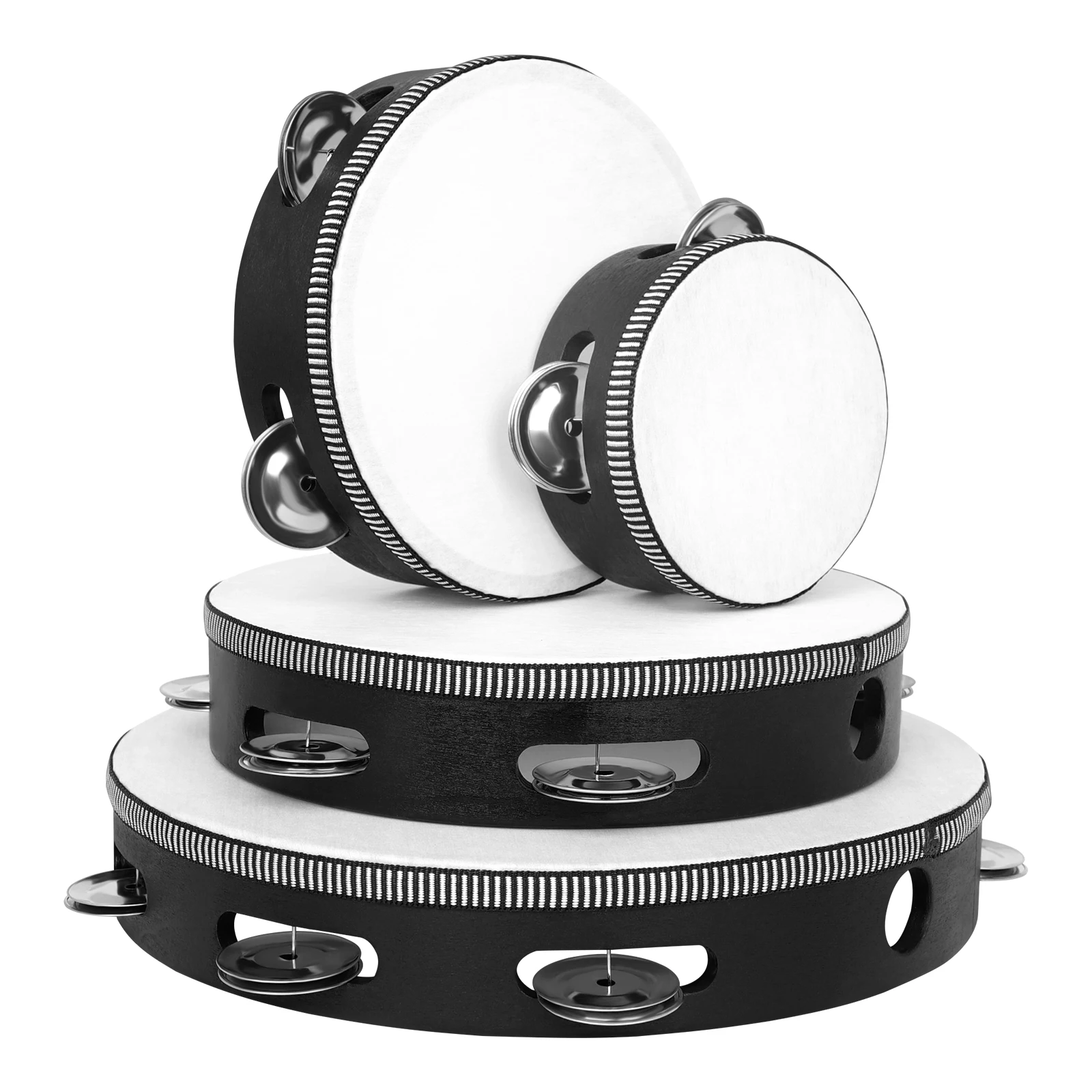 Pandereta de Madera Maciza de  - Kids Education Bell reseña y precio